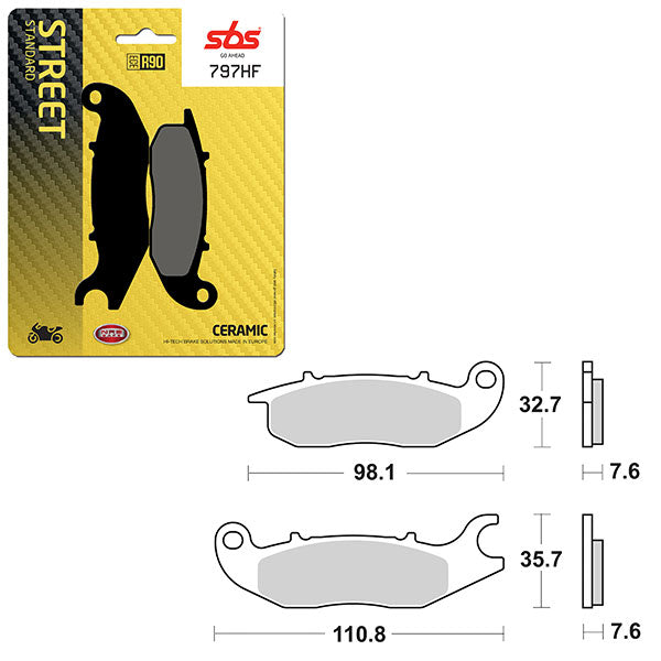SBS ATV/UTV CERAMIC BRAKE PAD  6190797100