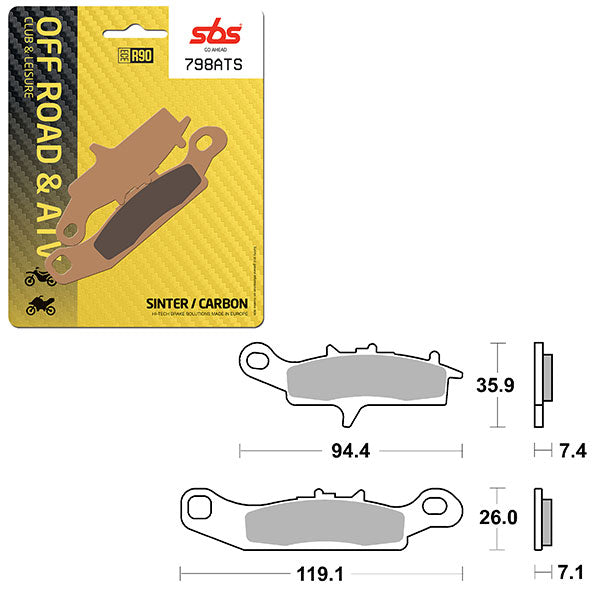 SBS SINTER BRAKE PAD  1646798