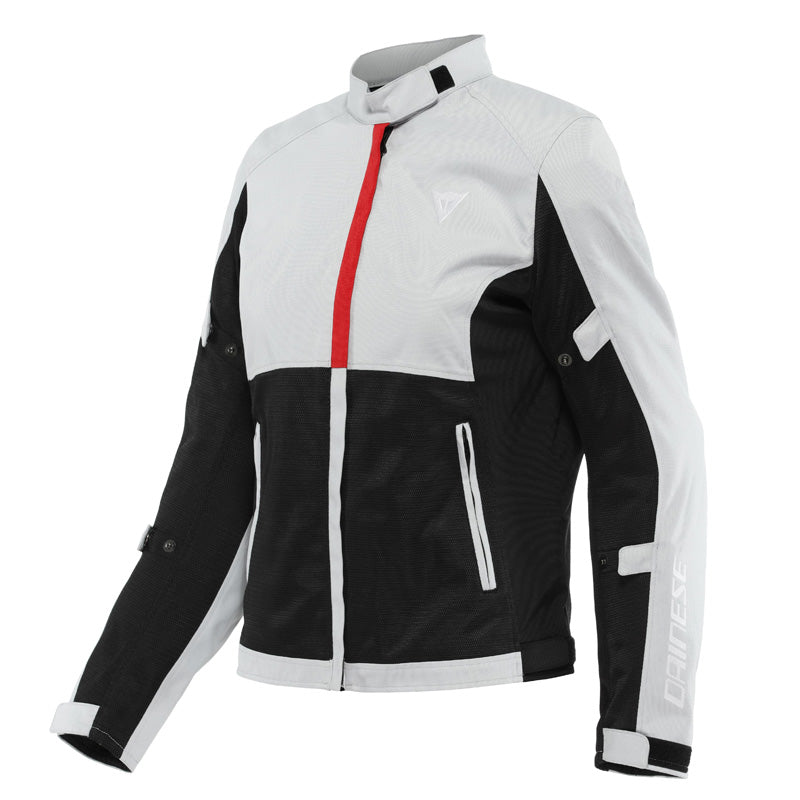 DAINESE RISOLUTA AIR TEX LADY JKT GLAC GRAY/RED 44 2735249-34F-44