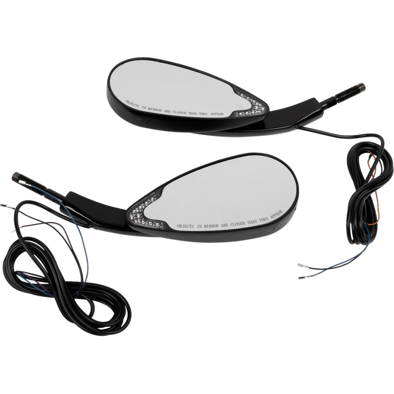 CUSTOM DYNAMICS MIRRORS LED RUN & TURN SIGNAL BLACK CD-MIR-PLUG-B