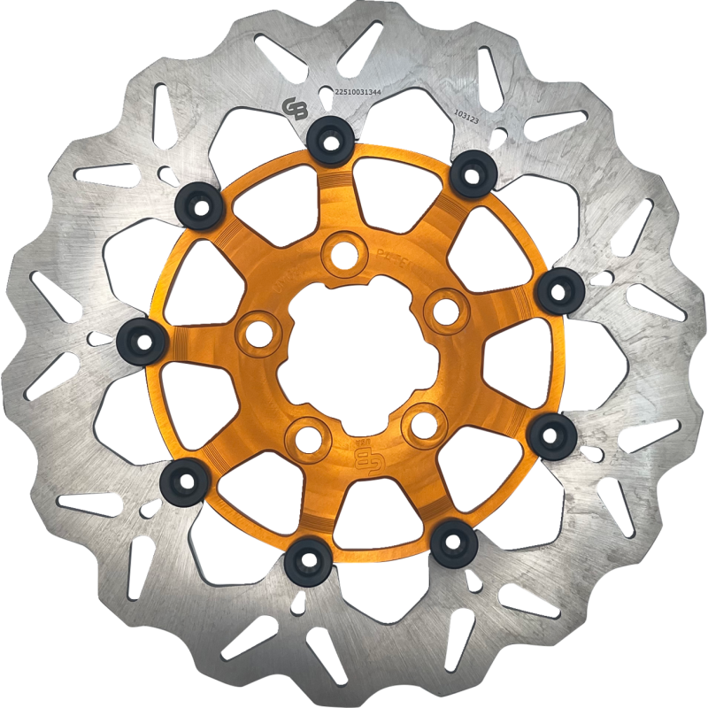 GBRAKES ROTOR RR WAVE FL ORANGE DF681CW-O