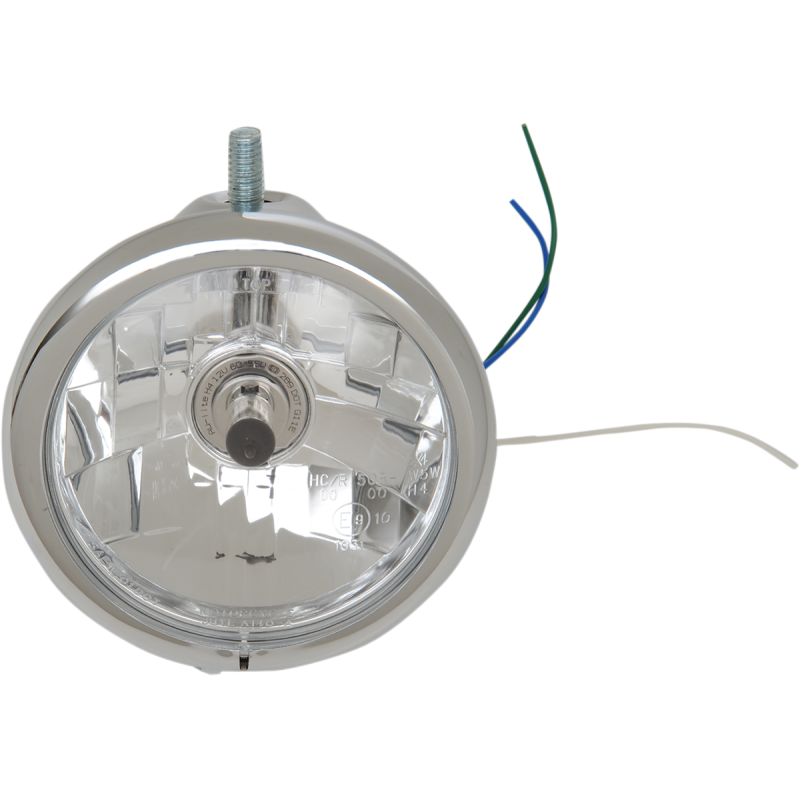 DRAG SPECIALTIES HEADLIGHT 5.75"CHR TOP MT 2001-0806