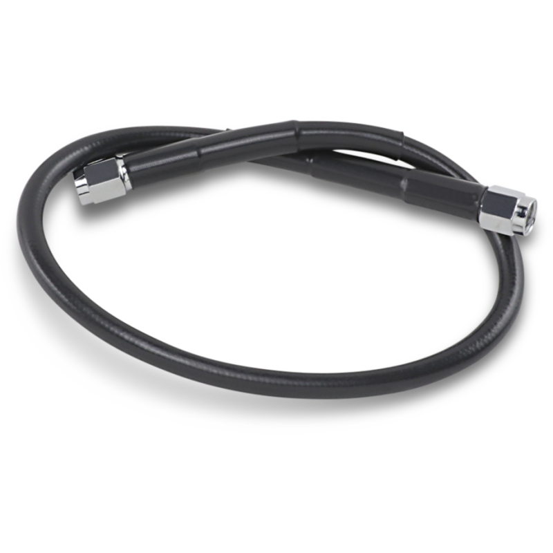 DRAG SPECIALTIES BLACK S/S BRAKE LINE 19" 819-BLK