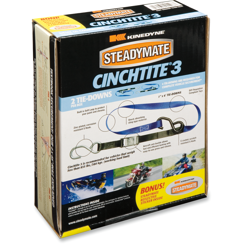 STEADYMATE STEADYMATE CINCHTITE 3 835 LBS 2 PACK 15466