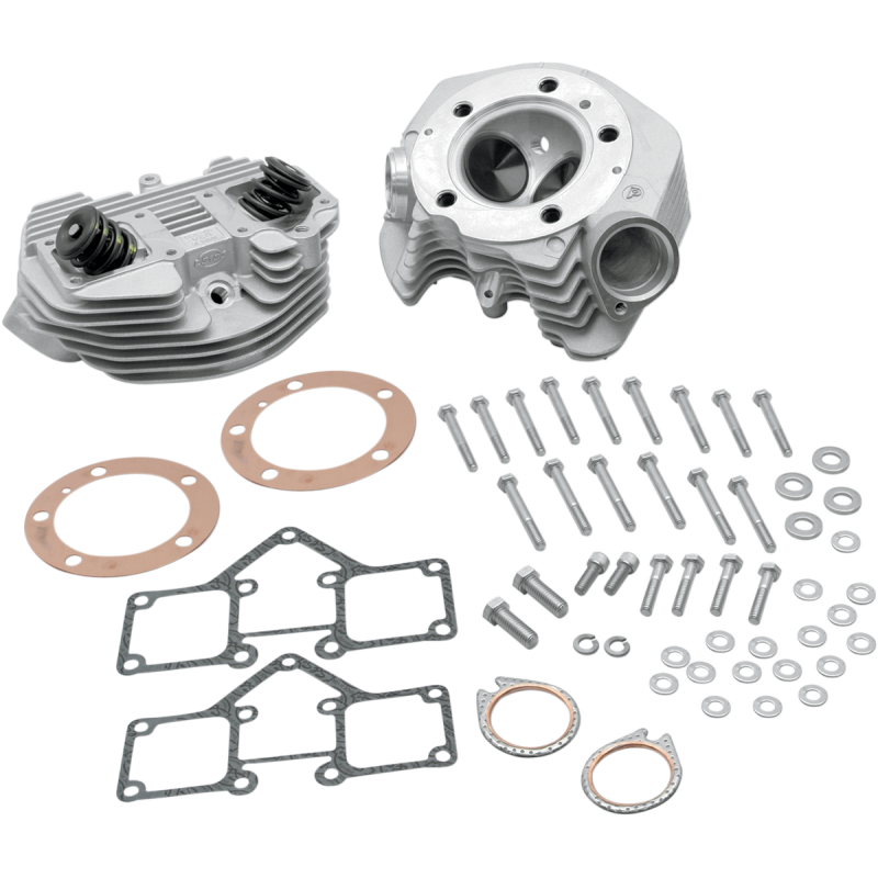 S&S CYCLE 66-84 3-5/8 NAT CYL HEADS DUAL PLUG 90-1491