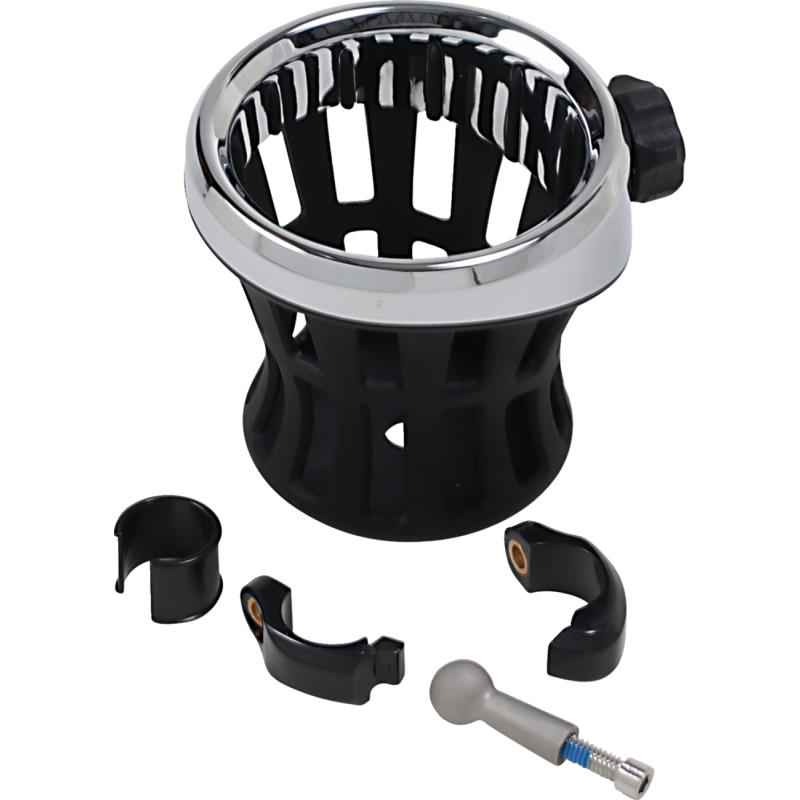 CIRO LLC DRINK HOLDER BLK W/ 7/18" & 1" MOUNT 50413