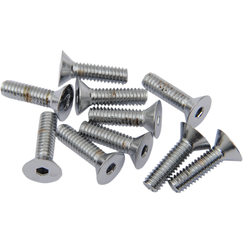 DRAG SPECIALTIES 8-32 X 3/4"FLAT HEAD SCREWS (10) MPB568