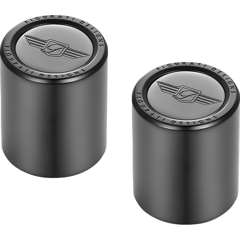 FIGURATI DESIGNS ND MAG DOCKING COVERS BLACK WITH FD LOGO 25.2X32MM FD01-DC-25.2/32-BLK