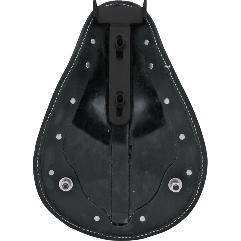 DRAG SPECIALTIES SM LOW SOLO SEAT BLK W/ WHITE STITCH 0806-0028