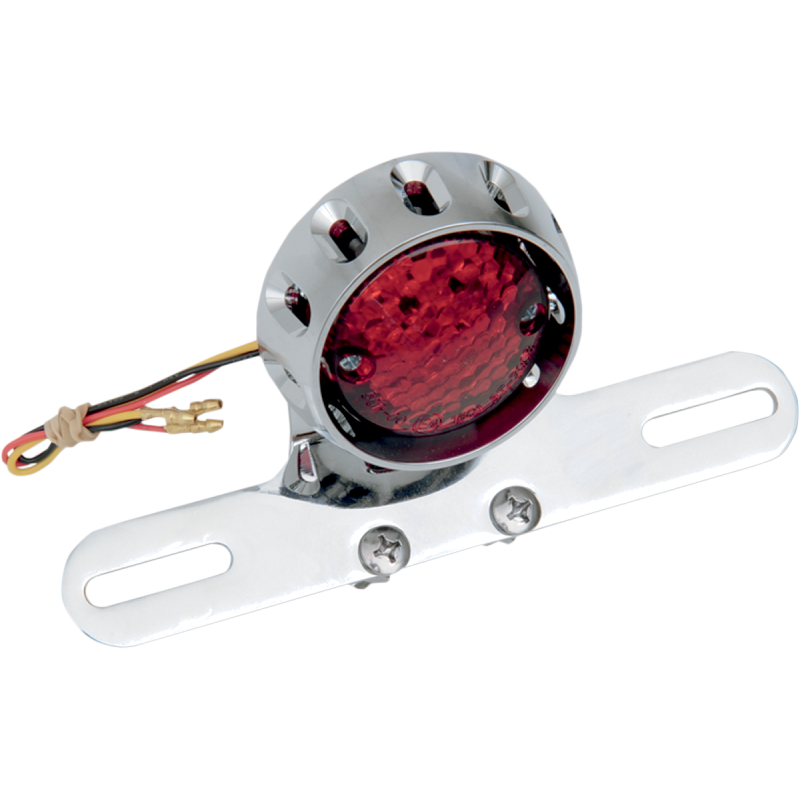 DRAG SPECIALTIES BOBBER LED T/LIGHT& LIC BRKT CHR 2010-0796