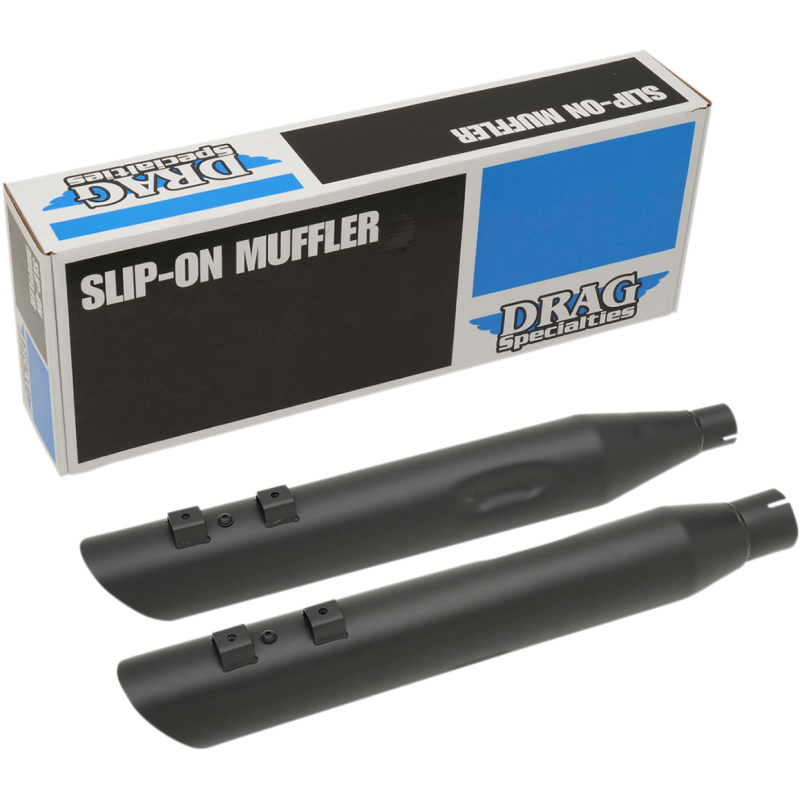 DRAG SPECIALTIES 17-19 FLHTMUFFLERS MATTE BLK  4" PR H00968