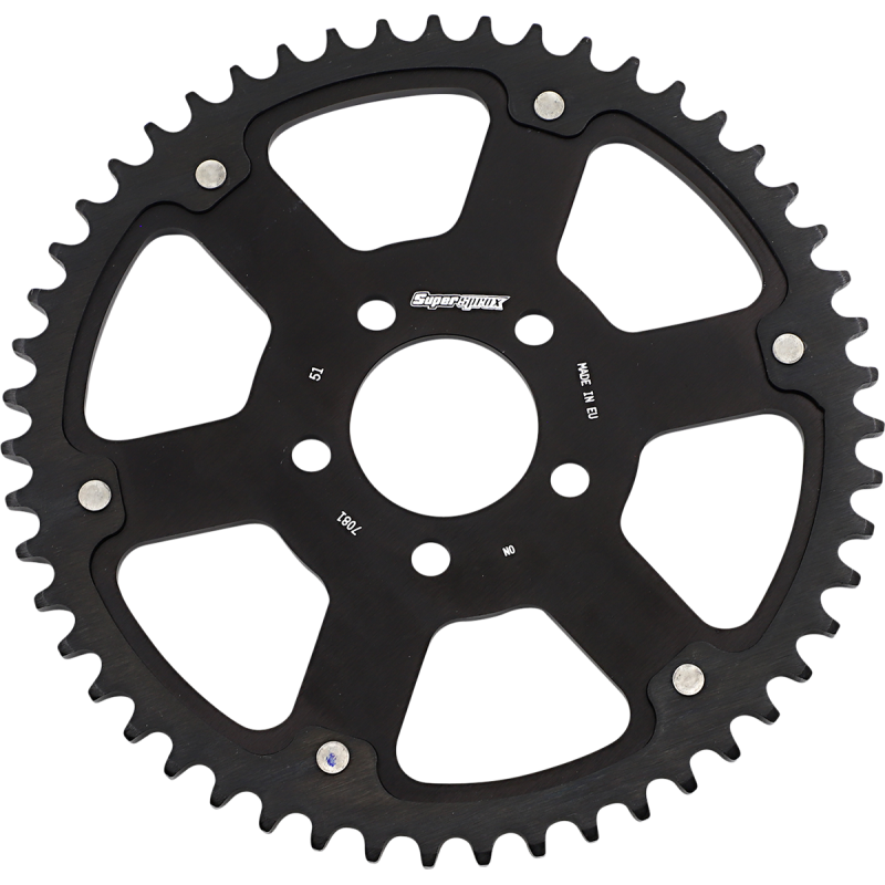 SUPERSPROX SPKT REAR STEALTH BK 51T RST-7081-51-BLK