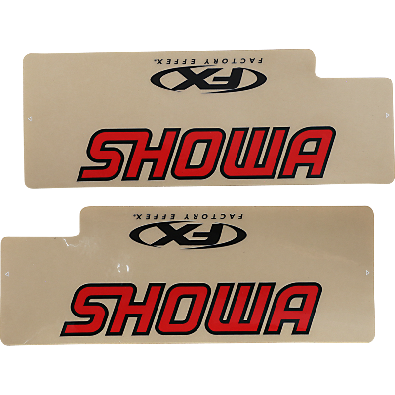 FACTORY EFFEX FORK SHIELD CLEAR SHOWA (RED) 02-8515