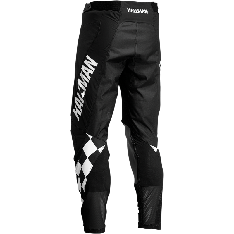HALLMAN PANT DIFFER CHEQ BK/WH 28 2901-9516
