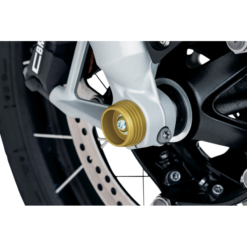 KURYAKYN LODESTAR FRT AXLE SLIDERS FOR BMW R 1200&1250, GLD PN 3801 KUR3801