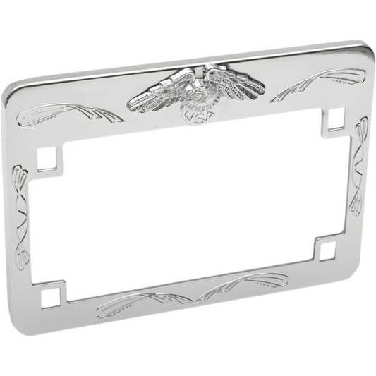 EMGO EAGLE LIC FRAME CHROME 86-42630