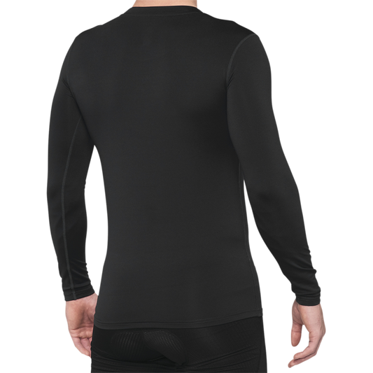 100% BASECAMP LONG SLEEVE BASE LAYER BLACK XLG 40045-00003