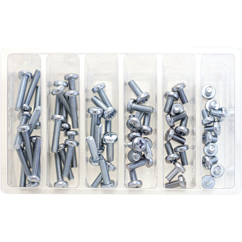 BOLT M6 PAN HEAD SCREW ASSORTMENT (KT) SV-M6PAN