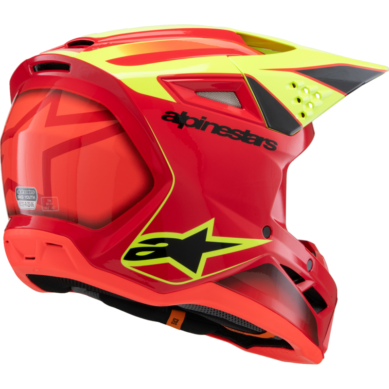 ALPINESTARS HELMET SM3 YTH FRAY R/Y/B L ECE06 8301725-3051-YL