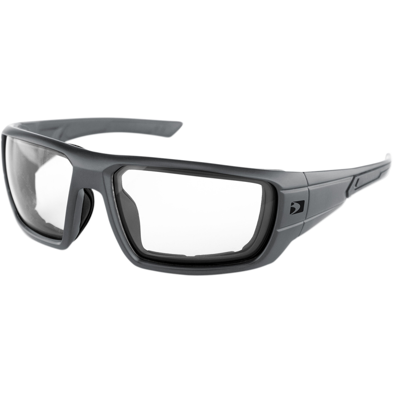 BOBSTER MISSION BALLISTIC SUNGLASS MATTE GRAY CLEAR LENS BMIS001C