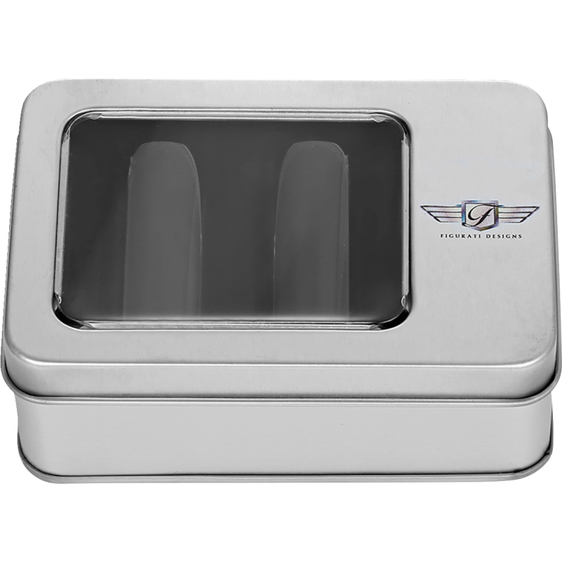 FIGURATI DESIGNS ND MAG DOCKING COVERS PLAIN BLACK 25.2X46.5MM FD65-DC-25.2/46.5-BLK