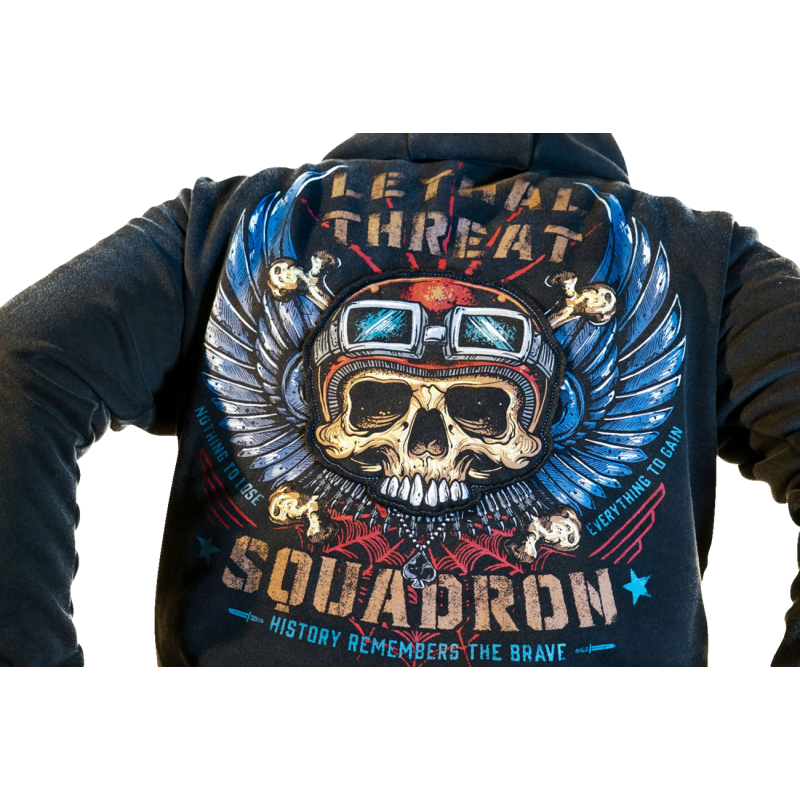 LETHAL THREAT HOODY FIGHT FLIGHT BK 4XL HD84076-4XL