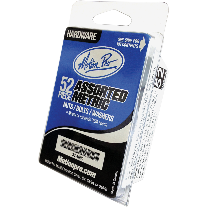 MOTION PRO 52 PIECE METRIC HARDWARE KIT 33-1600