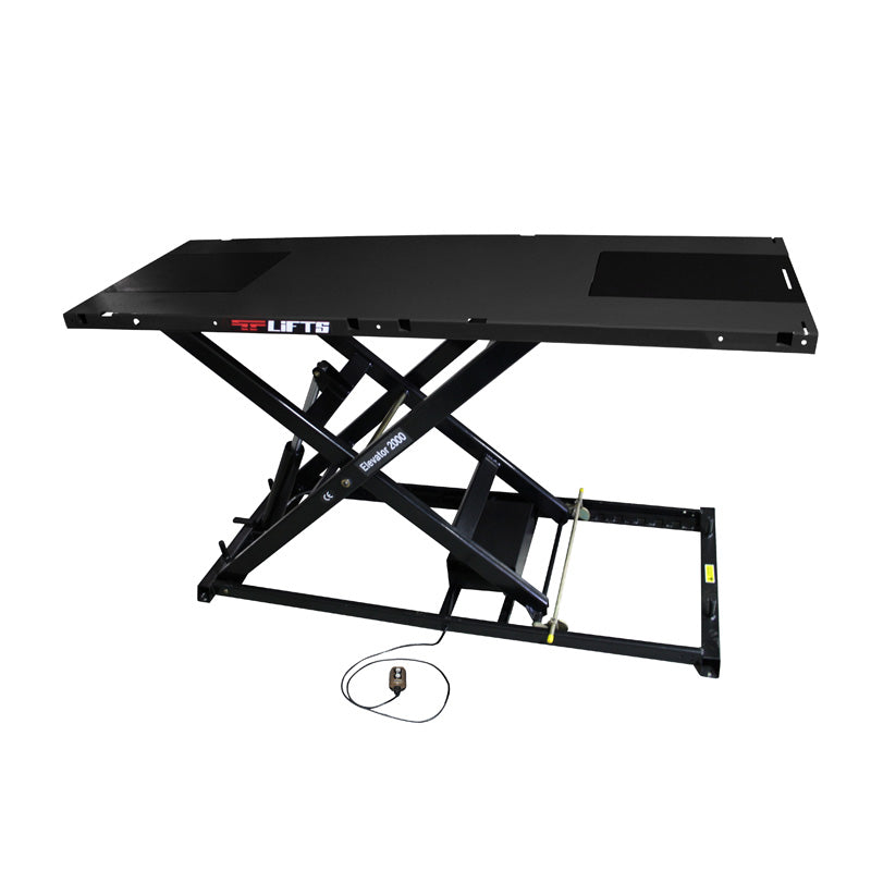 T LIFTS BLACK HYDRAULIC 2000LB WORK TABLE 10001 _BLACK_