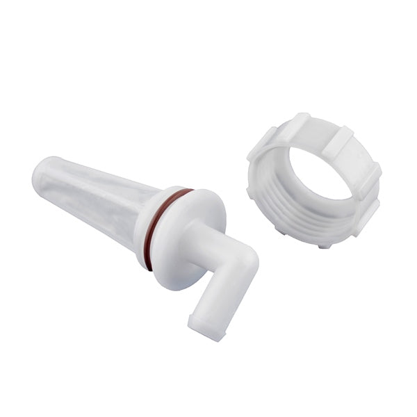 WSM FUEL FILTER J/E 90-175HP 60DEG W/NUT 600-312K
