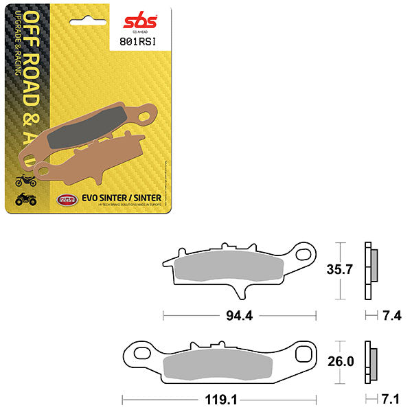 SBS EVO SINTER BRAKE PAD  6280801100