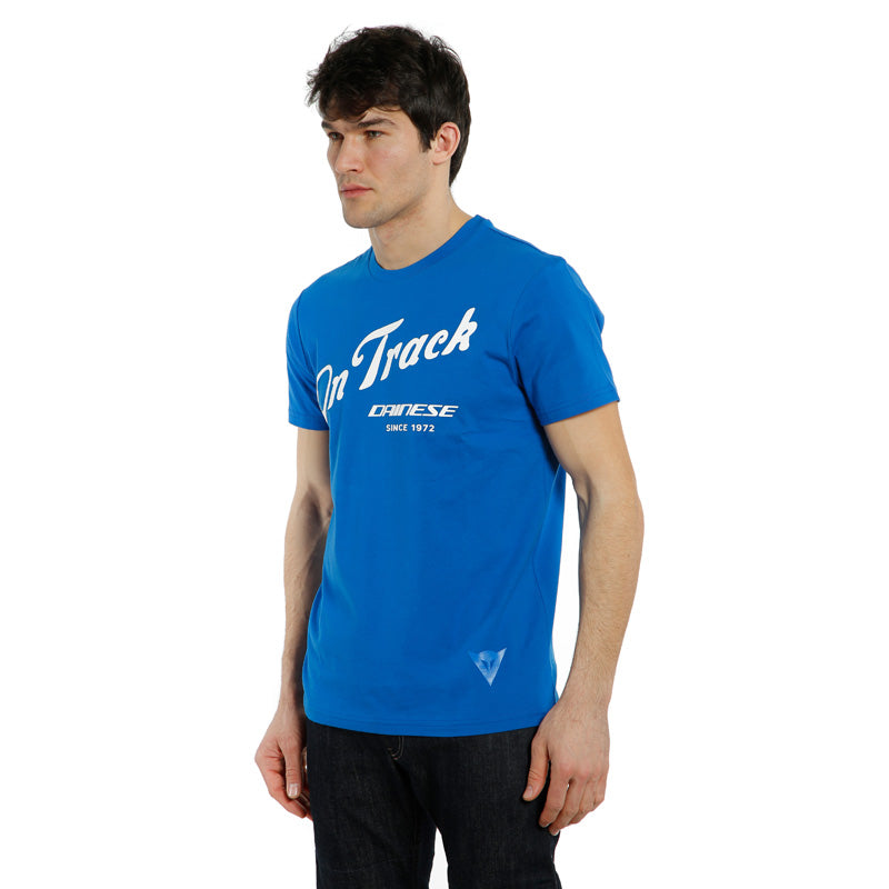 DAINESE PADDOCK TRACK T-SHIRT SKY-DIVER/WHITE 1896807-652-XXL