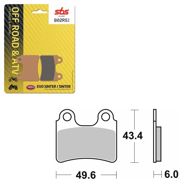 SBS EVO SINTER BRAKE PAD  6280802100
