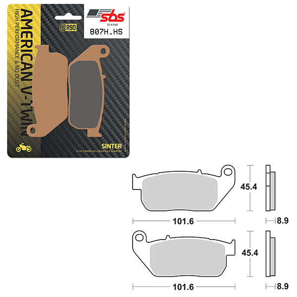 SBS HIGH PERFORMANCE & NO DUST SINTER BRAKE PAD  6550807100