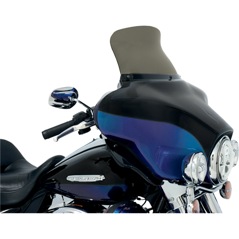 MEMPHIS SHADES HD 9" FLH SPOILER WINDSHIELD SMOKE MEP8591