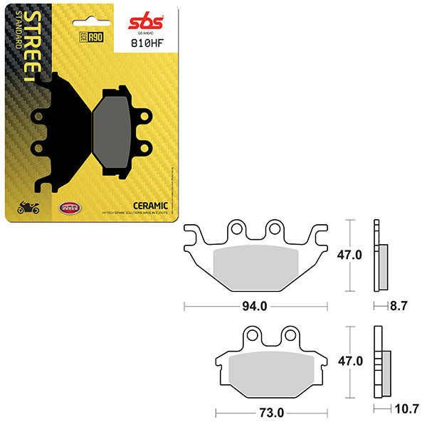 SBS ATV/UTV CERAMIC BRAKE PAD  6190810100