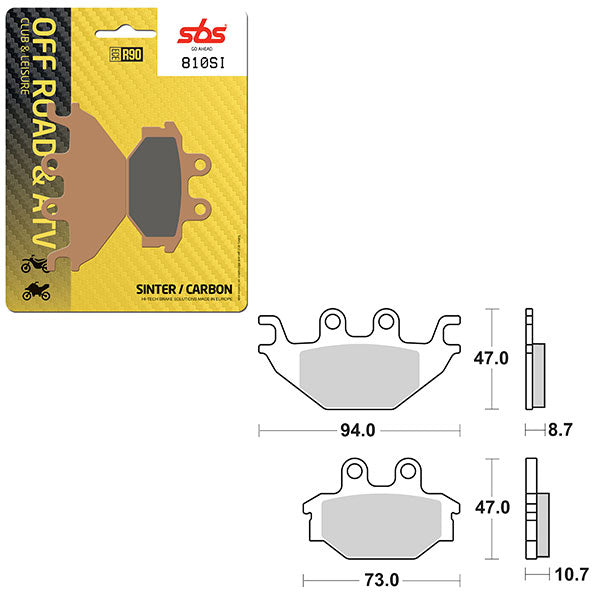 SBS ATV/UTV SINTER BRAKE PAD  6240810100