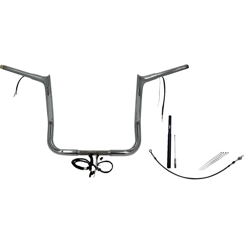 FAT BAGGERS INC HANDLEBAR KIT - POINTED TOP - 14" - CHROME 912014
