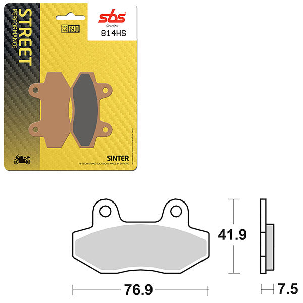 SBS PERFORMANCE HS SINTER BRAKE PAD  6250814100