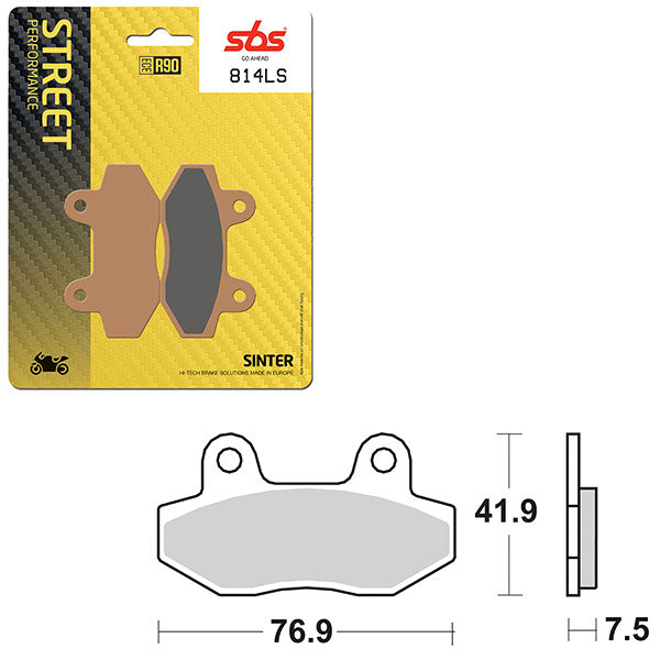 SBS PERFORMANCE LS SINTER BRAKE PAD  6260814100