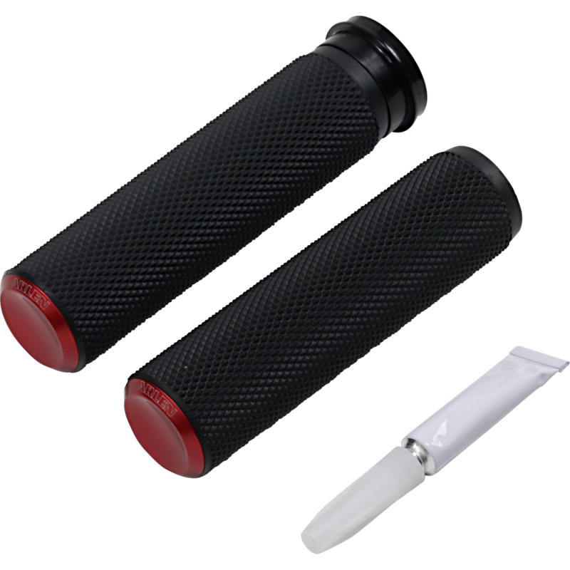 ARLEN NESS GRIP KNURLED TBW RED 07-346