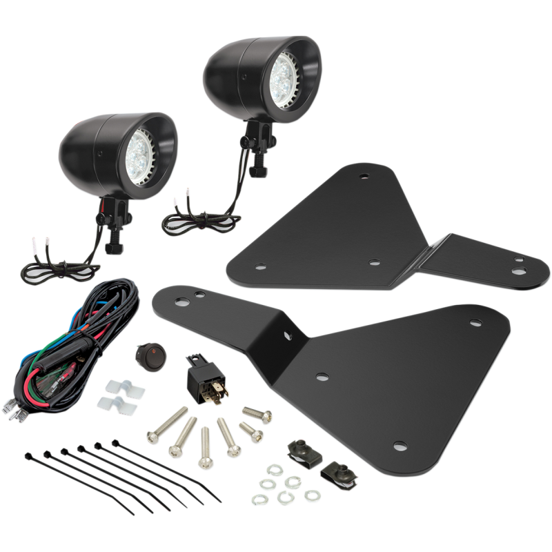 SHOW CHROME MINI LIGHT KIT BLACK F3 KT 41-301LBK