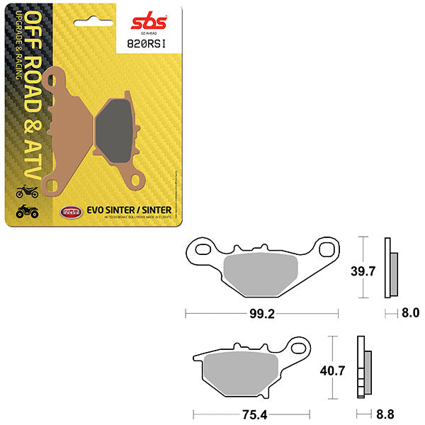 SBS EVO SINTER BRAKE PAD  6280820100