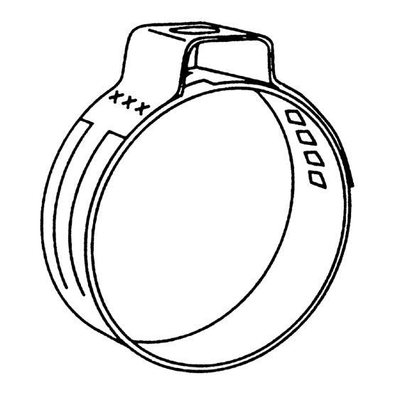 BRPEVINRUDE CLAMP, EAR 18.5MM QTY 5 346150