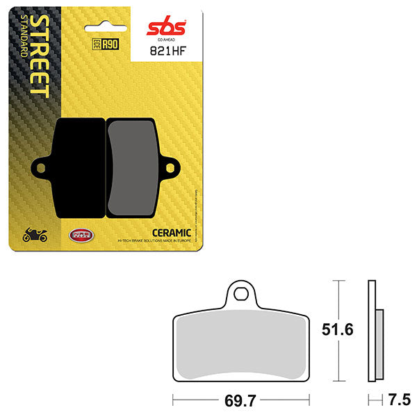SBS ATV/UTV CERAMIC BRAKE PAD  6190821100