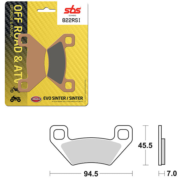 SBS EVO SINTER BRAKE PAD  6280822100