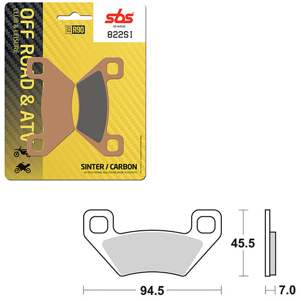 SBS ATV/UTV SINTER BRAKE PAD  6240822100