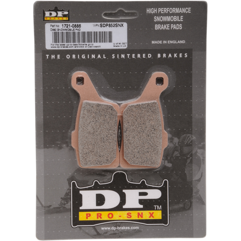DP BRAKES SDP852SNX SNOW HH COMPOUND BRAKE PAD SET SDP852SNX