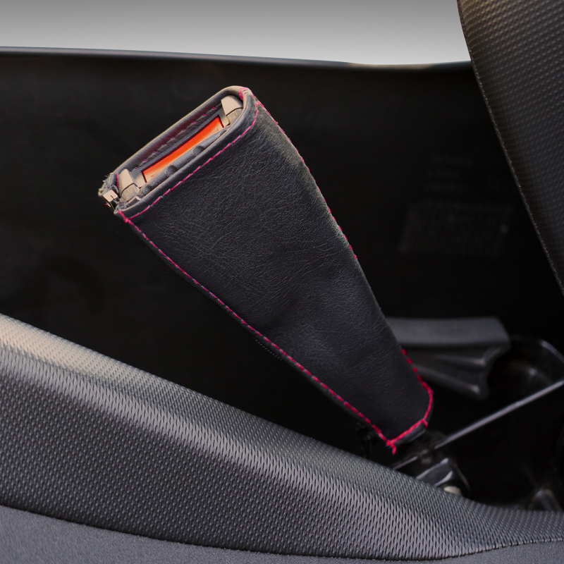 SHOW CHROME SEAT BELT COVERS RED H44-5RED