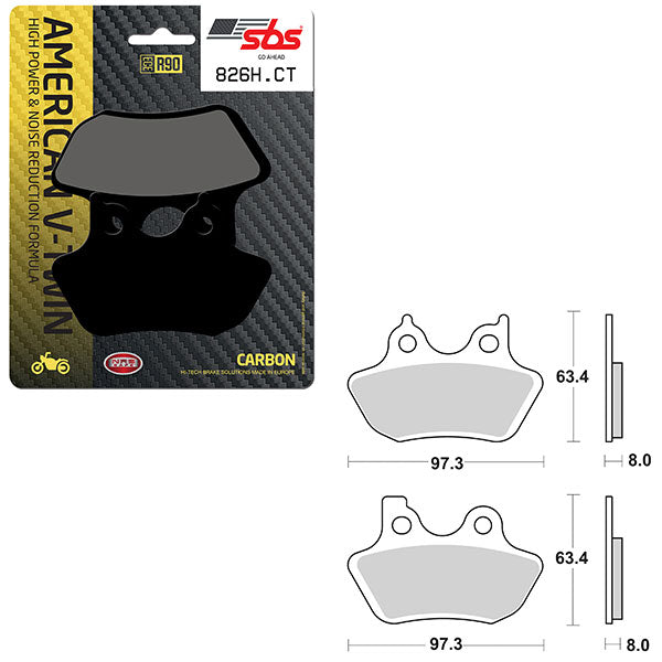 SBS HIGH POWER & NOISE REDUCTION CARBON BRAKE PAD  6510826100