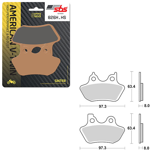 SBS HIGH PERFORMANCE & NO DUST SINTER BRAKE PAD  6550826100